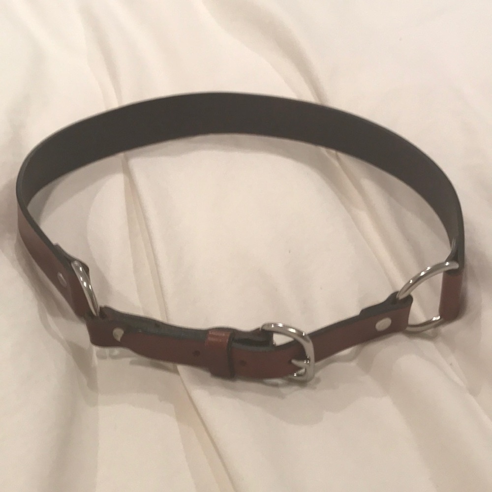 Brown Banana Republic Belt with Silver Buckle XS